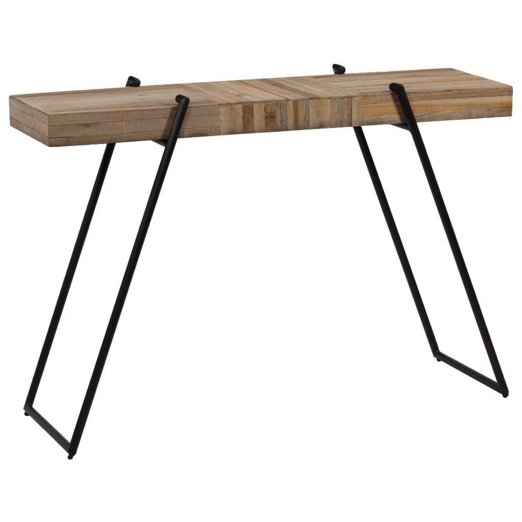 Konsolbord I Massivt Teak 120 X 35 X 81 Cm
