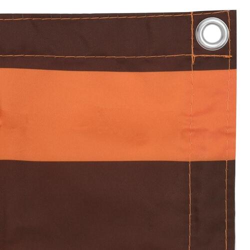 Altanafskærmning 90x400 cm oxfordstof orange og brun