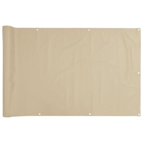 Altanafskærmning 75x500 cm oxfordstof beige
