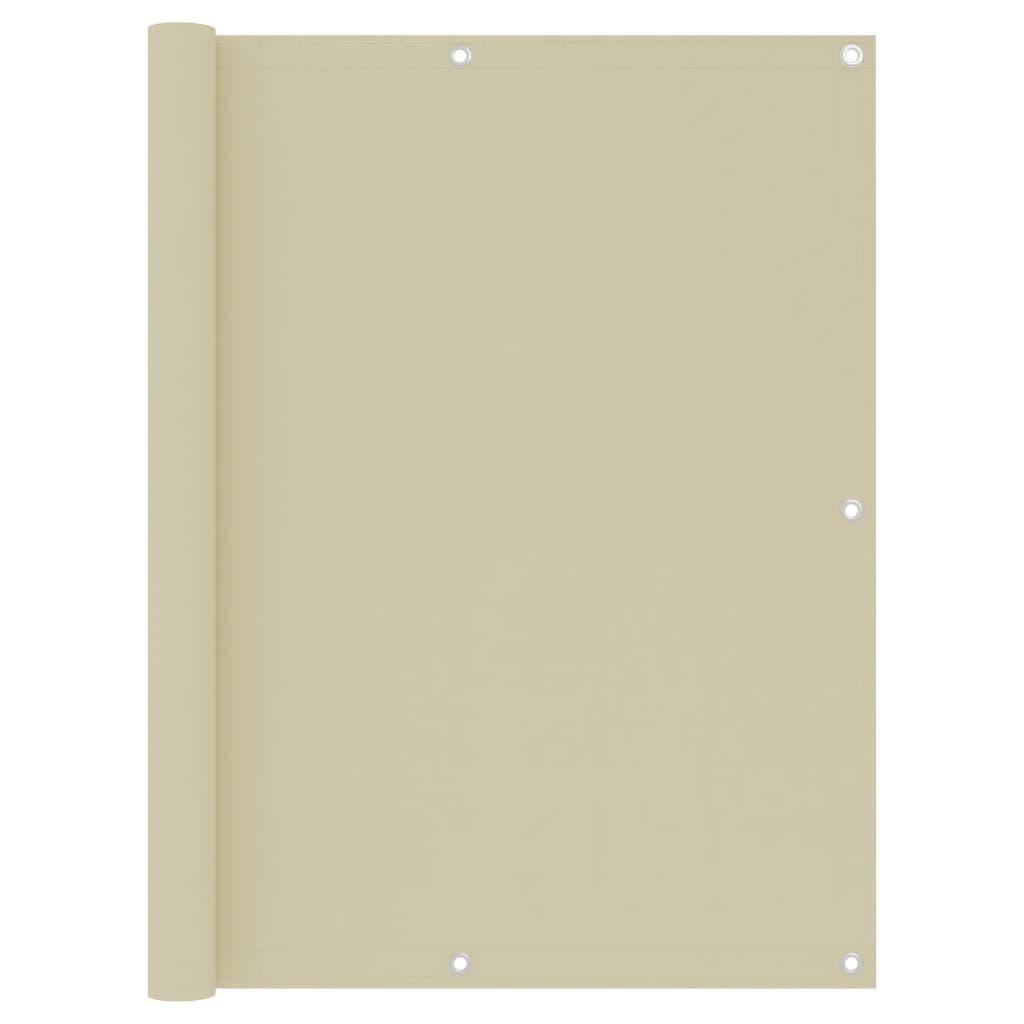 Altanafskærmning 120x600 cm oxfordstof cremefarvet