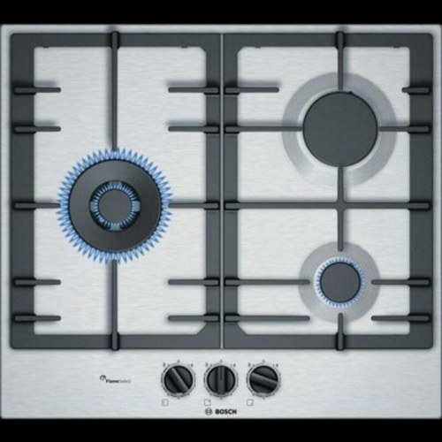 Bosch PCC6A5B90 gaskogeplade 60 cm - rustfrit stål