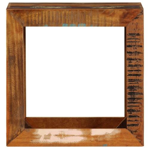 Skammel 40x30x40 cm massivt genbrugstræ