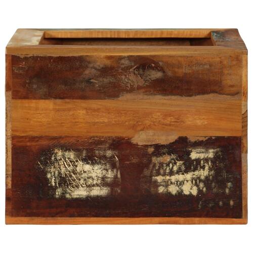 Skammel 40x30x40 cm massivt genbrugstræ