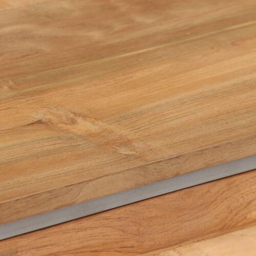 TV-skab genanvendt teak og stål 120 x 30 x 40 cm