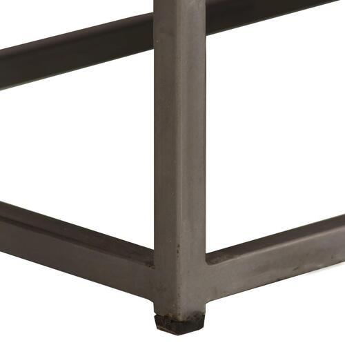 TV-skab genanvendt teak og stål 120 x 30 x 40 cm
