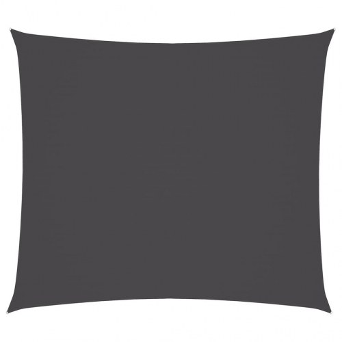 Solsejl 2 × 2,5 m i oxfordstof - rektangulær, antracitgrå