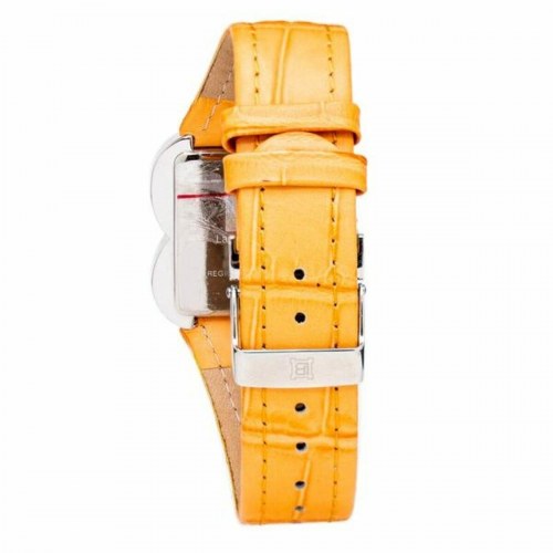 Laura Biagiotti dameur LB0001L-06Z - orange læderrem (Ø 33 mm)