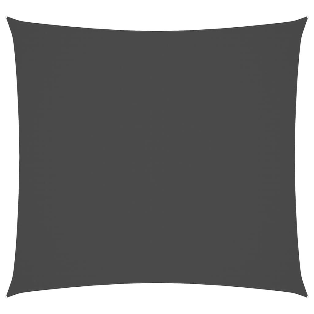 Solsejl 2,5x3 m rektangulær oxfordstof antracitgrå billede