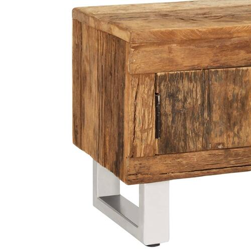 Tv-bord i massivt genbrugstræ 140 x 30 x 40 cm