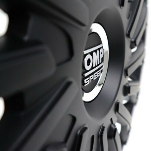 Hjulkapsler OMP Stinger Speed 16" - sort/sølv (4 stk.)