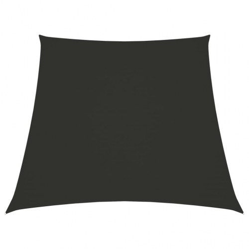 Solsejl 2/4x3 m trapezformet oxfordstof antracitgrå