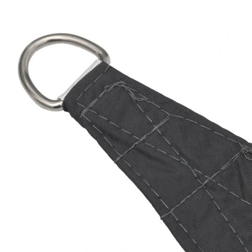 Solsejl 2/4x3 m trapezformet oxfordstof antracitgrå