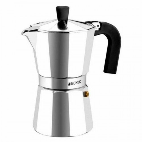 Monix M620003 espressokande - aluminium/stål, 3 kopper