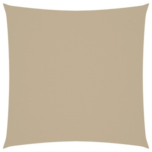 Solsejl 3×3 m firkantet i oxfordstof - beige