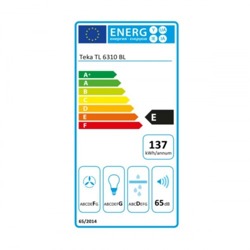 Teka TL 6310 BK udtræksemhætte 60 cm - 332 m³/t, sort