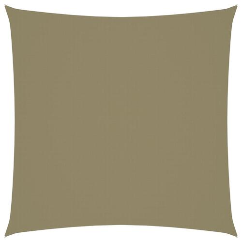 Solsejl 4,5x4,5 m firkantet oxfordstof beige
