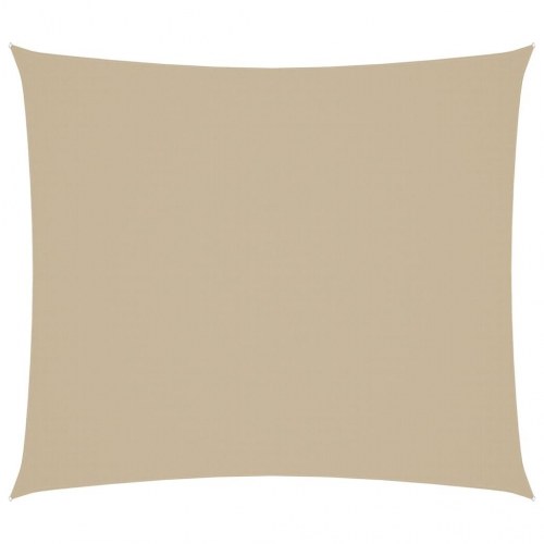 Solsejl 2 x 2,5 m - rektangulær oxfordstof, beige