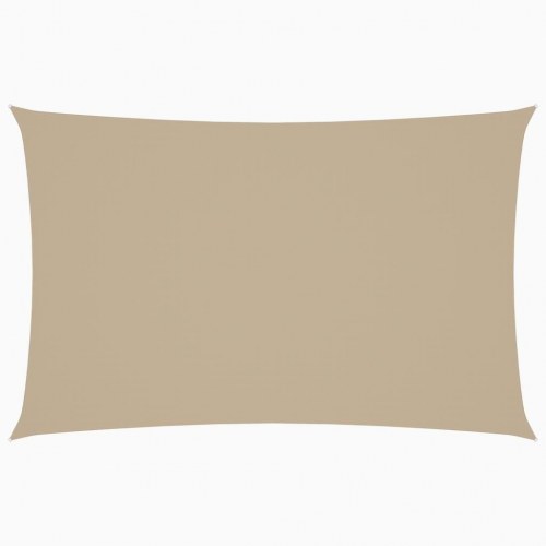 Solsejl 2 × 4,5 m rektangulær i oxfordstof - beige