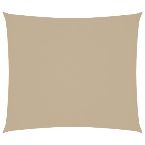 Solsejl 2,5 × 3 m rektangulært - oxfordstof, beige