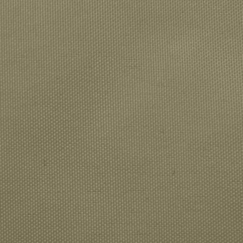Solsejl 2,5 × 5 m rektangulær - oxfordstof, beige