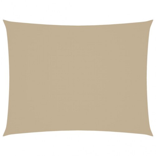 Solsejl 3,5x5 m oxfordstof rektangulær beige
