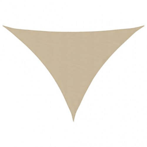 Solsejl trekant 4×5×6,4 m i oxfordstof - beige