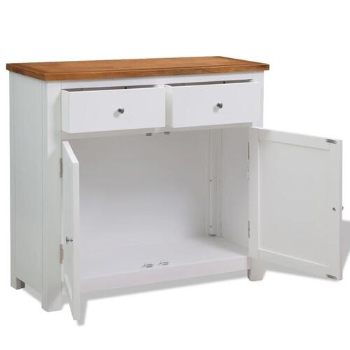 Skænk 90 x 33,5 x 83 cm massivt egetræ