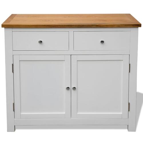 Skænk 90 x 33,5 x 83 cm massivt egetræ