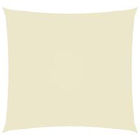 Solsejl 2,5x3 m rektangulær oxfordstof cremefarvet