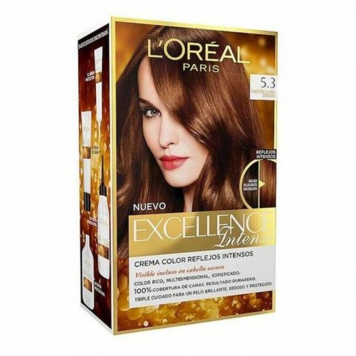 Hårfarve permanent L'Oréal Paris Excellence Intense 5.3 Gylden lys kastanje