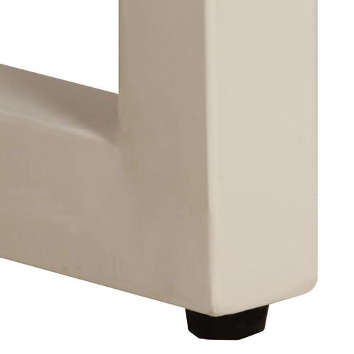 Sofabord 100x50x35 cm massivt mangotræ og stål