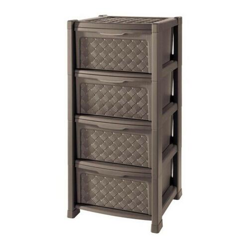 Kommode Tontarelli Plastik 4 skuffer (38,5 x 39 x 82,5 cm) Hvid
