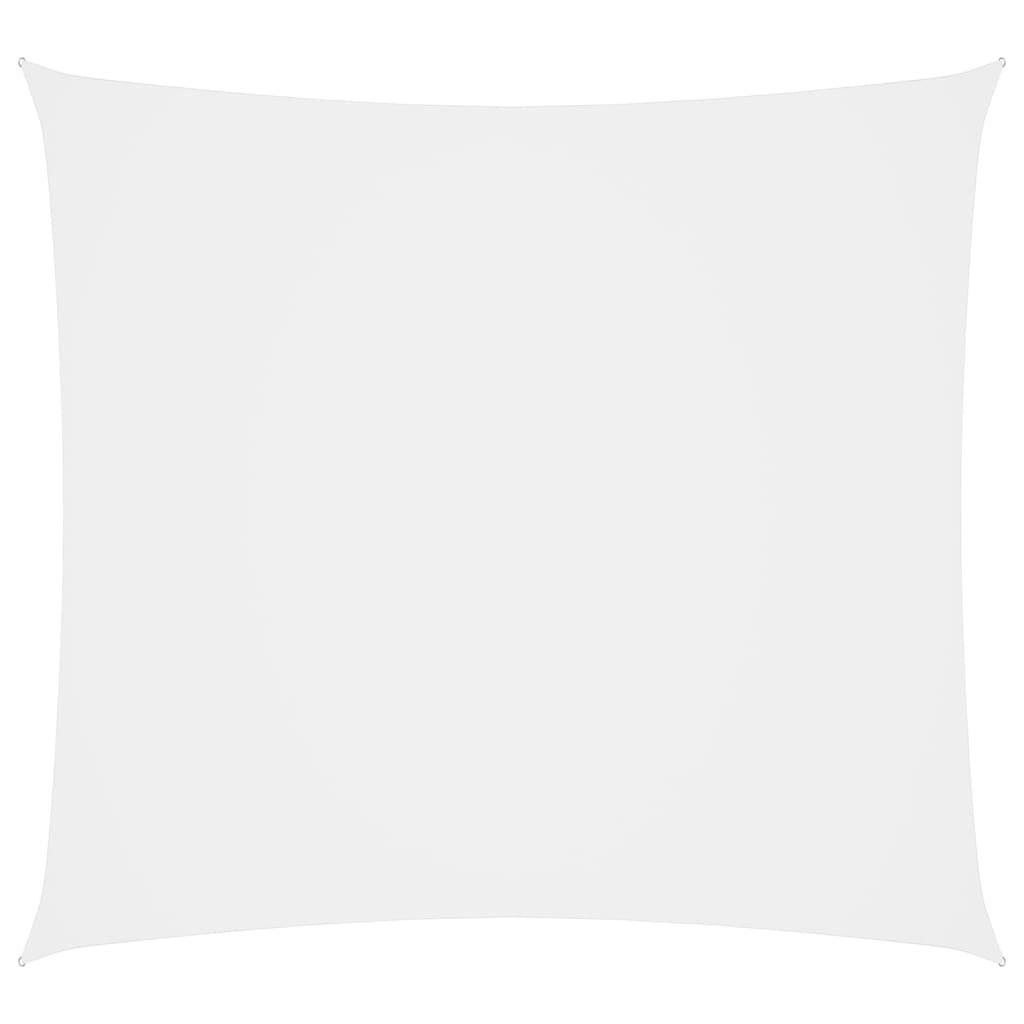 Solsejl 3,6x3,6 m oxfordstof firkantet hvid billede