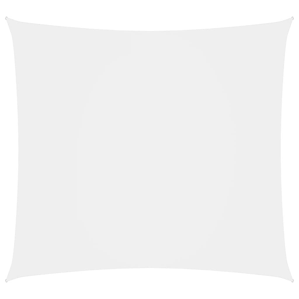 Solsejl 2X2,5 M Rektangulær Oxfordstof Hvid - 3.5 x 5 m