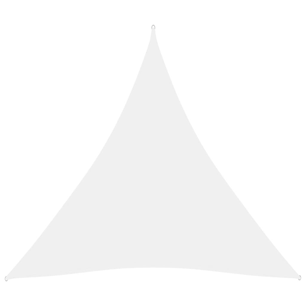 Solsejl 3x3x3 m oxfordstof trekantet hvid