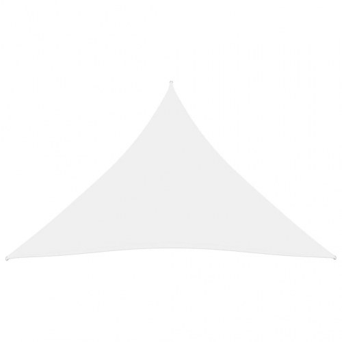 Solsejl 4,5x4,5x4,5 m oxfordstof trekantet hvid