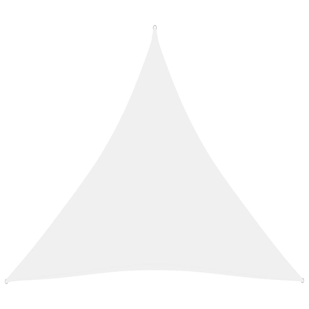 Solsejl 5x5x5 m trekantet oxfordstof hvid
