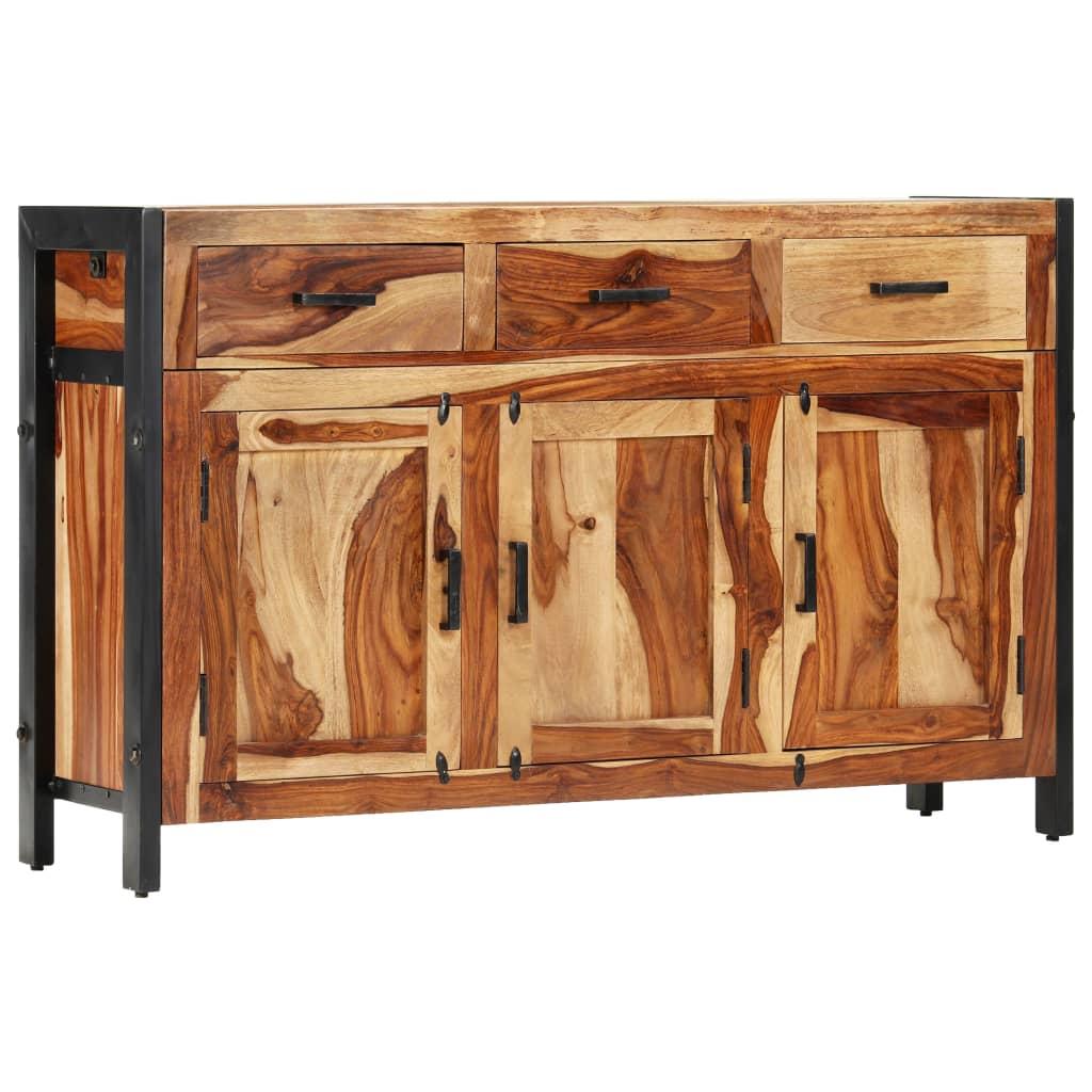 Skænk 120x35x75 cm massivt sheeshamtræ