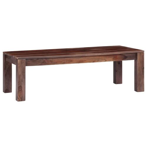 Sofabord 110 x 50 x 35 cm massivt sheeshamtræ grå