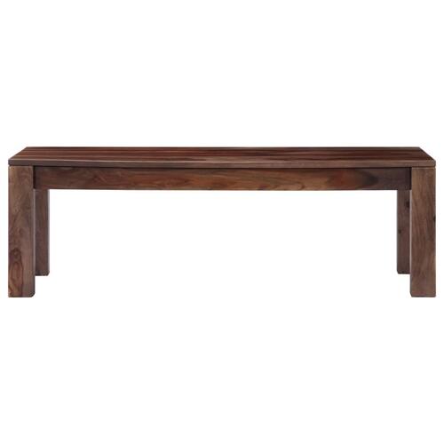Sofabord 110 x 50 x 35 cm massivt sheeshamtræ grå