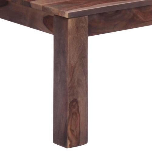 Sofabord 110 x 50 x 35 cm massivt sheeshamtræ grå