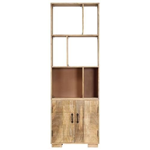 Bogreol massivt mangotræ 60 x 35 x 180 cm