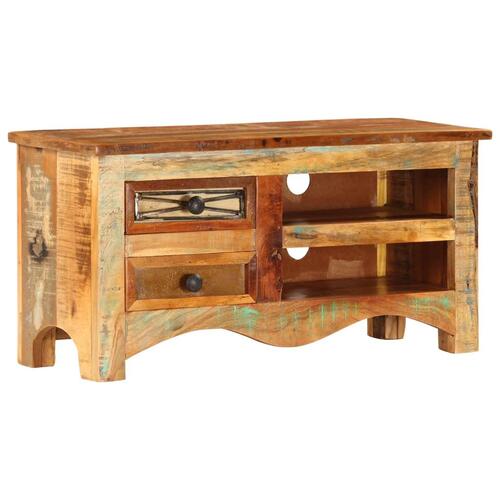 Tv-skab 80x30x40 cm massivt genbrugstræ