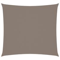 Solsejl 3,6x3,6 m oxfordstof firkantet gråbrun