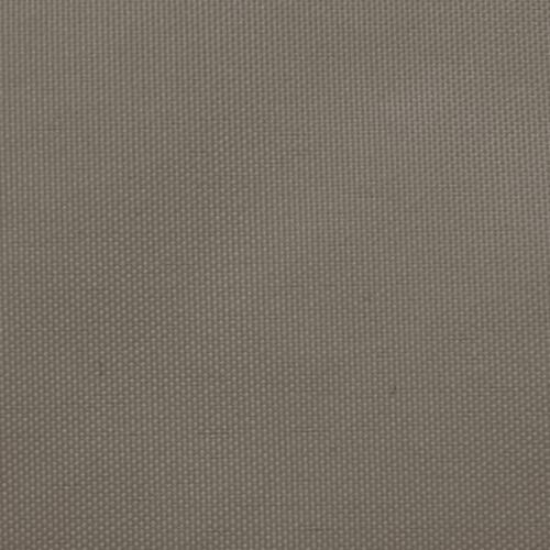 Solsejl 3,6x3,6 m oxfordstof firkantet gråbrun