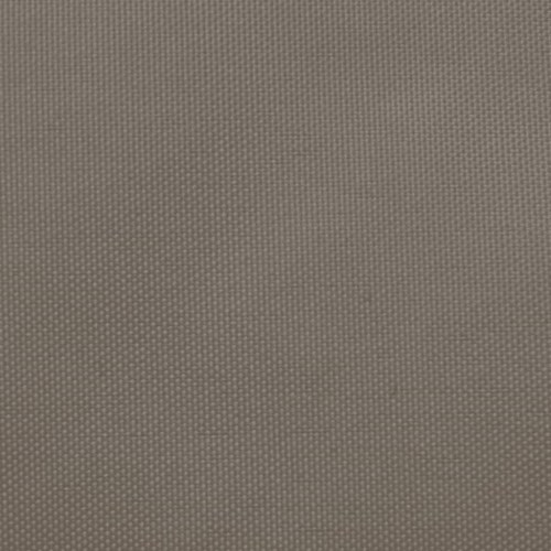 Solsejl rektangulær 2 x 2,5 m - oxfordstof, gråbrun