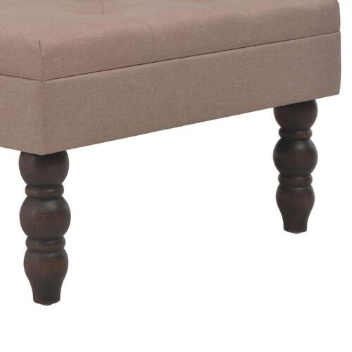 Taburet polyester 60 x 60 x 36 cm brun