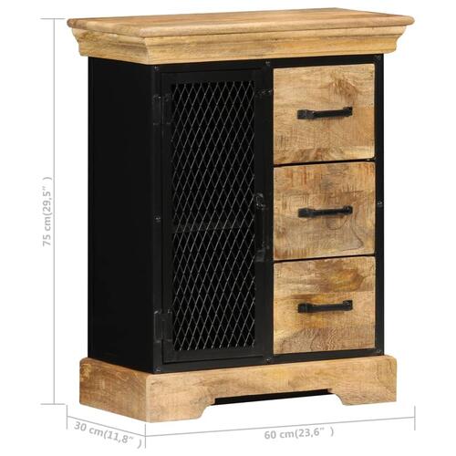 Skænk massivt mangotræ 60 x 30 x 75 cm