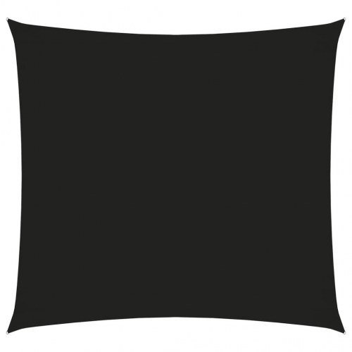Solsejl 4,5 x 4,5 m - firkantet oxfordstof, sort