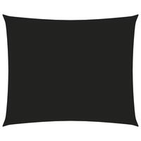 Solsejl 2,5x3,5 m rektangulær oxfordstof sort